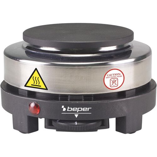 Kyaoayo-P101pia003 Plaque Chauffante Électrique, 500 W, Acier Inoxydable/Ghisa, Noir/Gris