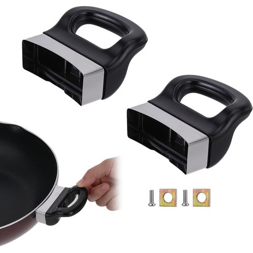 Kyaoayo-Lot De 2 Poignées De Rechange Pour Casserole - Avec Vis - Universelles - Courtes - Remplacement Pour Les Anciennes Poignées De Casserole Pour Poêles, Autocu Urs, Ustensiles De Cuisine