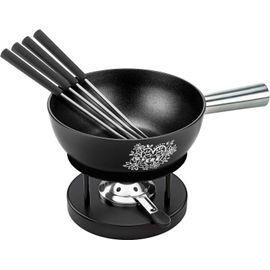 KYAOAYO-32275 Alpenliebe Cheese Fondue Set 22 Cm Black Induction, Aluminium