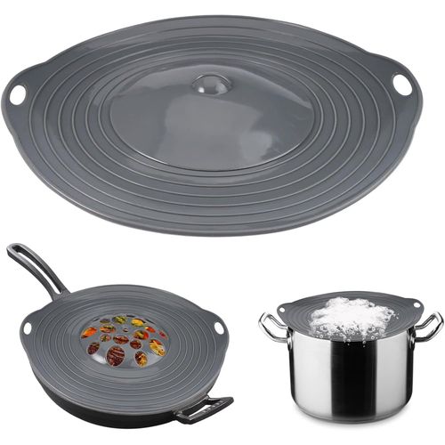 KYAOAYO-29 Cm Silicone Couvercle Anti Eclaboussure, Couvercle Anti Débordement Aux Casseroles D'Un Diamètre De 15-28 Cm, Silicone Anti-Débordement Peut Être Utilisé Pour Cuisinières, Micro-Ondes, Bol