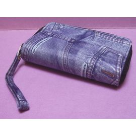 Porte Monnaie 4 Compartiments - Officima - Jean Violet / Mauve