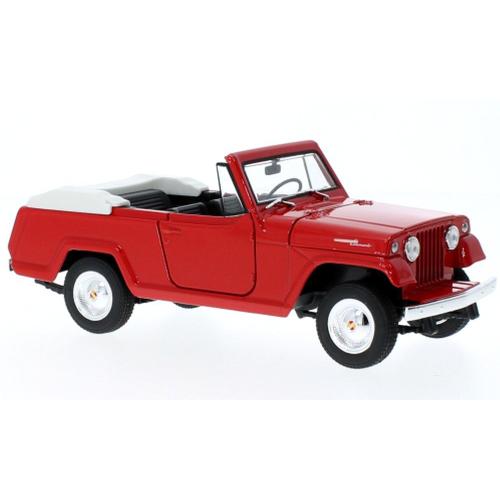 Jeep Jeepster Commando Rouge 1/24 Welly