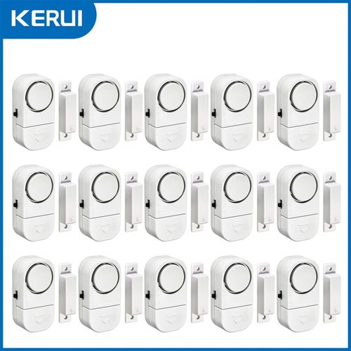 KERUI 90db-Capteur d'ouverture de porte/fenêtre magnétique,sans fil,alarme de sécurité - Type 15pcs