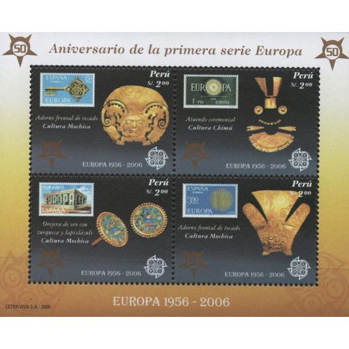Espagne Timbre Europa 1956-2006