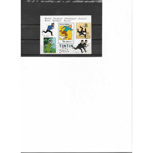 Feuillet Neuf 1 Timbre Neuf Fête Du Timbre Tintin Et Milou France 2000