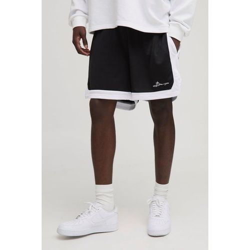 Short De Sport Oversize À Logo Signature Homme - Noir - M, Noir