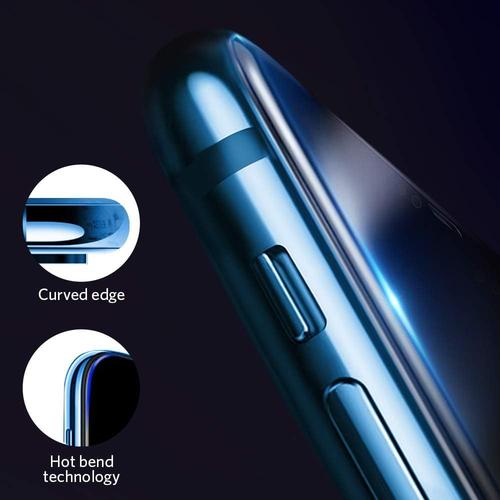 Verre Trempe pour iPhone XR - Film Noir Anti Espion Vitre