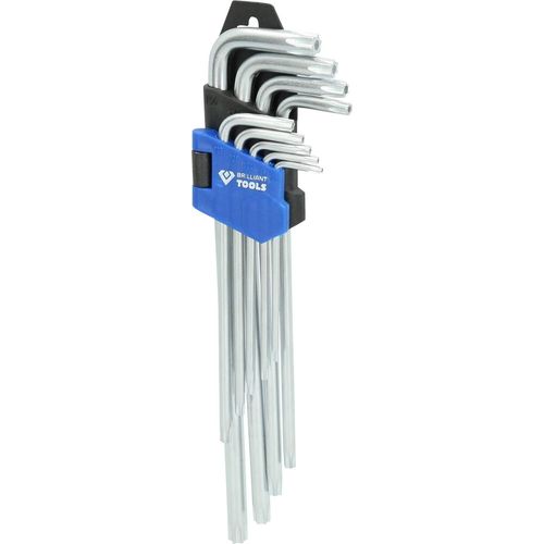 BT044019 Jeu de clés mâles coudées,9 pcs,profil Torx®,longues [Powered by KS TOOLS]