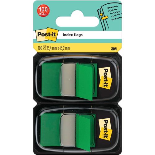 Page Markers,Medium,Green,100 Page Markers,25.4mm X 43.2mm-For Marking,Highlighting Or Coding Information