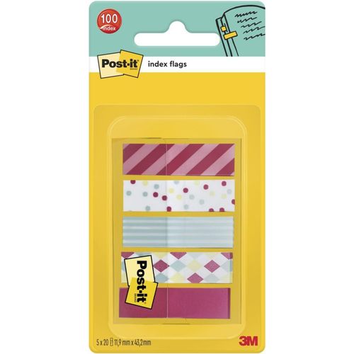 Candy Collection Small Page Markers 11.9mm X 43.2mm 100 Bookmarks-For Marking,Highlighting Or Coding Information