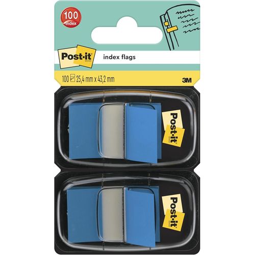 Page Markers,Blue,25.4mm X 43.2mm,100 Bookmarks-For Marking,Highlighting Or Coding Information