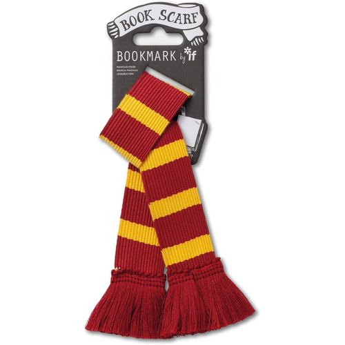 Book Scarf Bookmark-Burgundy And Yellow