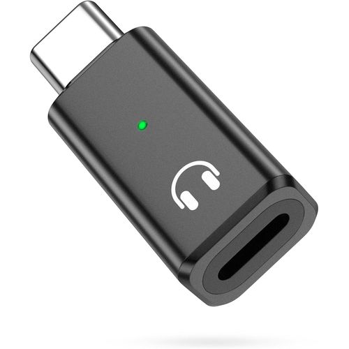 Adaptateur Lightning Vers Usb C Audio, Adaptateur Usb C Vers Lightning Pour Casque D'Écoute Et Écouteurs Pour Iphone 16 15 Pro Max Plus, Ipad Air/Pro, Pas Pour Le Chargement, Noir[CAS6211280]