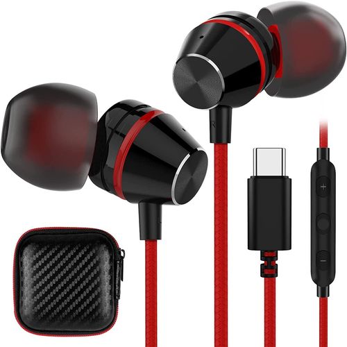 Écouteurs Usb C Pour Iphone 16 15 Samsung A55 A35 S24 Ultra S23,Magnétique Écouteurs Usb Type C Hifi Stéréo Écouteurs Filaire Anti-Bruit Casque Avec Micro Et Contrôle Du Volume Pou[CAS6212492]