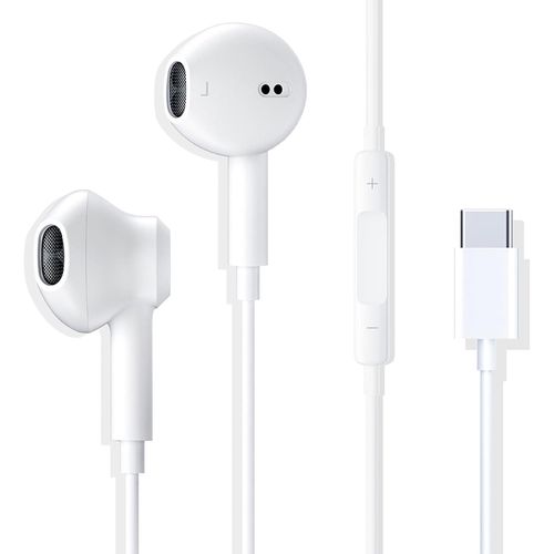 Écouteurs Usb C,Intra Auriculaires Avec Micro (Hi-Res) Et Contrôle Du Volume Compatible Avec Iphone 16/15/Samsung S20/Huawei P30/P40/Xiaomi/Ipad Pro/Google/Pixel 5/4[CAS6210216]