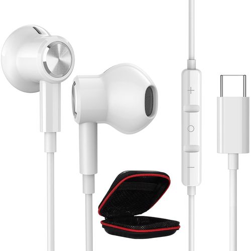Écouteurs Usb C Pour Samsung S25/A16/A55/A35/A26/A56/A36/S24/S23 Hifi Stéréo Magnétique Ecouteur Usb Type C Ecouteur Filaire Casque Avec Micro Pour Iphone 16E 16 15 Pour Pixel 9/8A[CAS6210214]