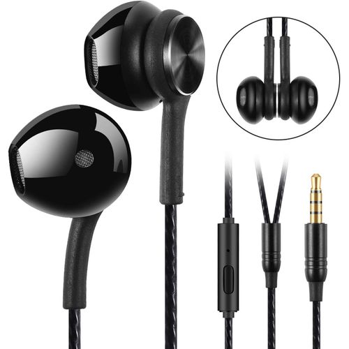 Écouteurs Filaire Intra-Auriculaires Magnétiques De Sport,Ergonomique Stéréo Avec Microphone, Anti-Bruit Casque, Haute Définition, Jack 3.5Mm Pour Samsung,Lg,Xiaomi,Sony,Huawei Etc[CAS6210452]