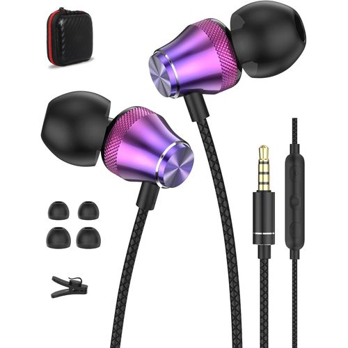 Ecouteurs Filaire Pour Redmi Note 13 Pro 12 Pro 11 Pro 11S Redmi 14C 12 A3,Écouteurs Intra-Auriculaires Oreillettes Filaires Avec Micro Anti-Bruit Casque Pour Samsung A15 A25 A05S [CAS6211429]