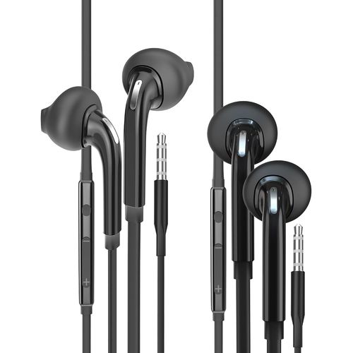 Écouteurs Filaires 3.5Mm Prise Compatible Avec Samsung Galaxy(Lot De 2)Écouteur Intra-Auriculaires Oreillettes Réducteur De Bruit Téléphone Musique Gaming Ordinateur Casque Audio F[CAS6212806]