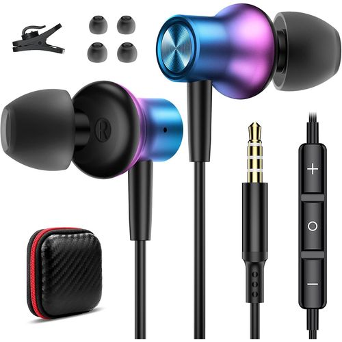 Ecouteur Pour Samsung Galaxy A13 A23 A52S A12 A72 A51 A71 A42 A32 A03S S10 Écouteurs Intra-Auriculaires Avec Microphone 3,5 Mm Écouteurs Magnétiques Pour Xiaomi Redmi Note 11 11S N[CAS6210862]