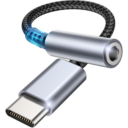 Adaptateur De Prise De Casque Usb C À 3,5Mm, Adaptateur Jack Usb Type C Audio Avec Dac, Écouteurs Audio Numérique Type C Vers Audio Compatible Avec Galaxy S21 S20, Macbook Pro, Hua[CAS6210078]