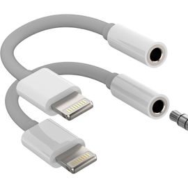 Adaptateur Lightning Vers Jack Écouteur 3.5Mm(Lot De 2)Pour Iphone14 13 Pro Max Prise Casque Audio Câble Connecteur Certifié Pour Apple Mfi Auxiliaire Pour Ipad Splitter Accessoire[CAS6213448]