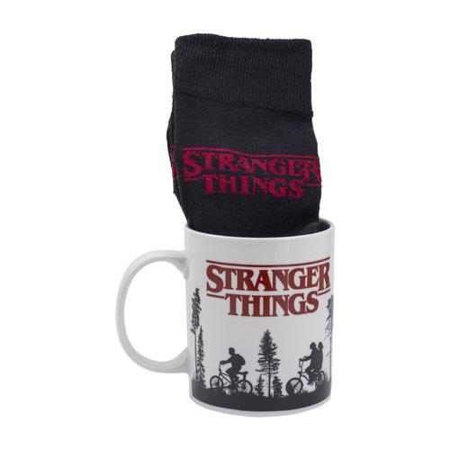 Stranger Things - Logo Mug Et Chaussettes
