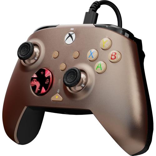 Pdp - Manette De Jeu Filaire Avancée Rematch Nubia Bronze Pour Xbox Series X|S, Xbox One Et Windows 10/11
