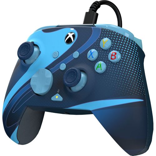 Pdp - Manette De Jeu Filaire Avancée Rematch Glow Blue Tide Pour Xbox Series X|S, Xbox One Et Windows 10/11