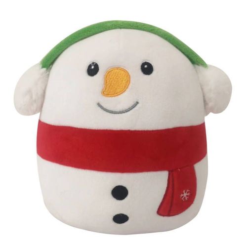 20cm Mignon Peluche Poupée Dessin Animé Bonhomme De Neige Forme Peluche Doux Oreiller Cadeau Fête De Noël Fournitures