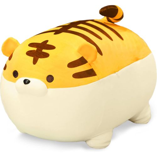 1 Jouet En Peluche Tigre Super Doux De 19,7 "", Animal En Peluche Pelucheux Tigre Potelé, Adorable Oreiller Tigre En Peluche Pour Les Enfants Ou La Décoration Intérieure