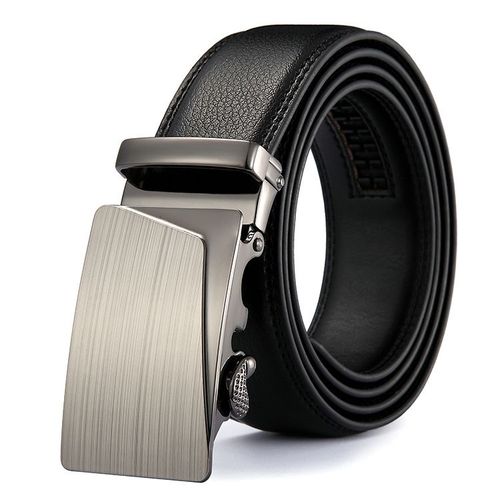 1 Pack Ceinture En Peau De Vache Pour Hommes Ceinture À Boucle Automatique Et Jeune Entreprise Mode Loisirs Ceinture D'âge Moyen Designer Ceinture Hommes