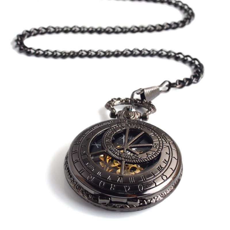 Montre de poche mcanique, montre de poche mcanique boussol... - 2