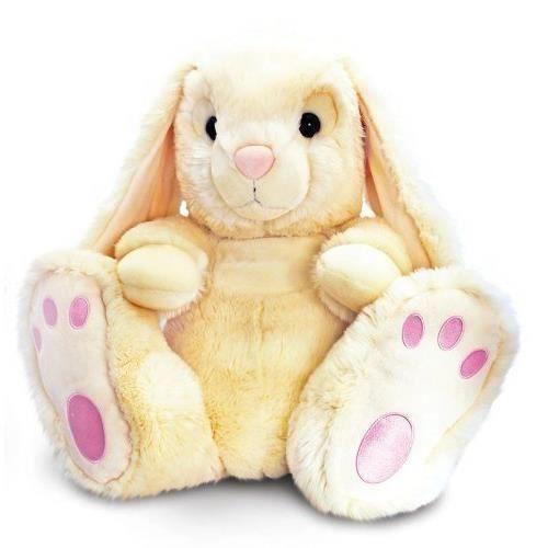 Peluche Lapin Beige Assis 35 Cm Kell Toys