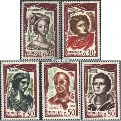 France 1355-1359 (Édition Complète) Oblitéré 1961 Acteur