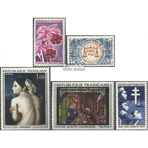 France 1595,1596,1597,1598,1599 (Édition Complète) Oblitéré 1967 Timbres Spéciaux