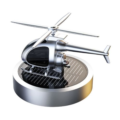Désodorisant de voiture Accessoires de voiture Diffuseur de parfum d'intérieur Avion rotatif solaire Parfum d'aromathérapie Bijoux à l'huile essentielle