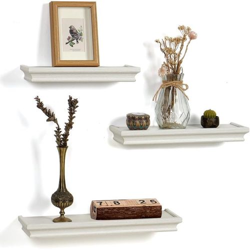 Lot De 3 Étagères Murales Vintage - 30 Cm, 36 Cm, 42 Cm - Étagère Décorative À Suspendre - Pour Salon, Cuisine, Couloir, Salle De Bain.[G248]