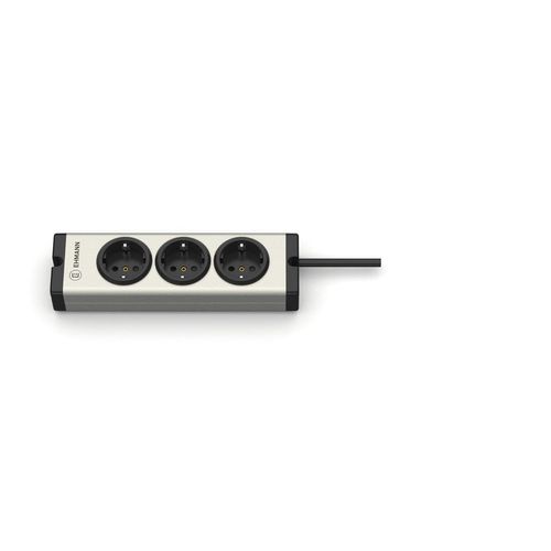 Multiprise universelle en aluminium 3 prises avec câble d'alimentation de 3 m.[G1867]