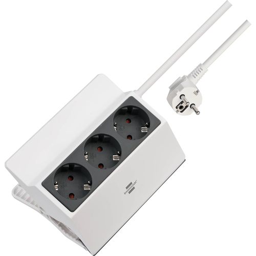1150070 Multiprise, Blanc, Anthracite, 3m.[G604]