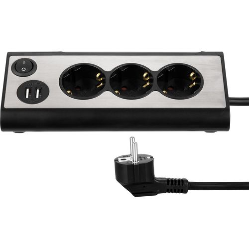 Light Socket 3X Rallonge multiprise + 2X USB.[G1684]