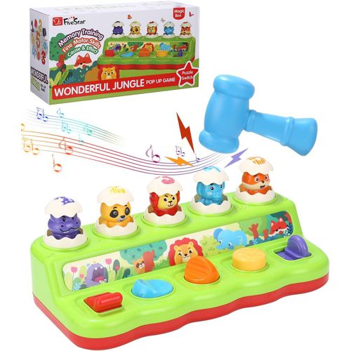 Jouet pour Bébé 1 an,Jouet Pop up,Jouet Montessori avec Musique et Lumières pour Enfant 1 2 3 4 Ans Fille Garçon,Jouets Interactifs Bébé Tout-Petit Cadeaux pour Les Cadeaux D'anniversaire Noël..[G21]