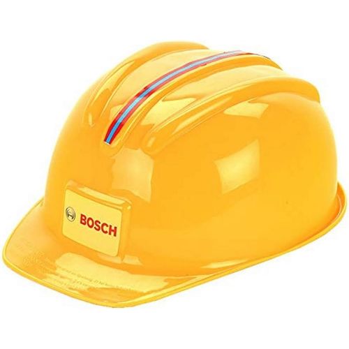 Casque de Chantier Bosch | Au Vrai Look de Bricoleur | Tour de tête réglable | Dimensions : 25,8 cm x 19,5 cm x 11 cm | Jouet pour Enfants à partir de 3 Ans.[G202]