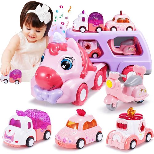 Jouet Fille 1 2 3 4 5 6 Ans, Camion Jouet Enfant Cadeau Fille 1-6 Ans Petite Voiture Enfant 1-6 Ans Licorne Fille 1-6 Ans Cadeau Anniversaire Fille 1-6 Ans Jeu Fille 1-6 Ans Cadeau Noël Fille.[G734]