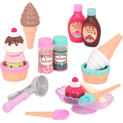 Play Circle Jouet alimentaire Sweet Treats Ice Cream Parlour 21 pièces Set de glaces Accessoires de cuisine pour enfants, 3 ans Plus.[G758]