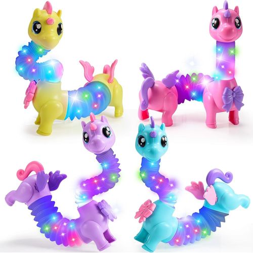 Jouet Fille 2 3 4 5 6 Ans, Licorne Pop It Fidget Toys Anti Stress Enfant Cadeau Fille 3 4 5 Ans Jouet Enfant 2-7 Ans Fille Petit Cadeau Anniversaire Invités Enfant Cadeau Noel Lumineux Fluo.[G968]