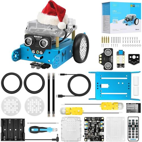 Makeblock mBot Robot Programmable Enfant, Robots Électroniques pour Enfants Apprenez à Coder avec Scratch et Arduino, Robot Jouet pour Enfant 8 Ans+.[G970]