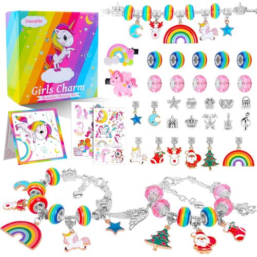 Cadeau Fille Licorne Jouet Fille 5 6 7 8 9 10+ Ans, Bijoux Enfants Fille Bracelet, Idee Cadeau Ado Activites Manuelles Loisirs Créatifs Bricolage Enfant Cadeau Noel Cadeau Anniversaire Enfants.[G1181]