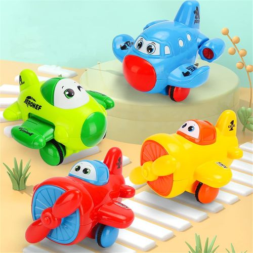 Avion Jouet Enfant 1 2 3 Ans,4 Pcs Pull Back Petite Voiture Enfant 2 Ans,Enfants Jouets Friction Véhicules,Cadeau Enfant Anniversaire Garçon Fille 1 2 3 Ans.[G1000]