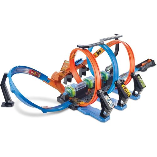 Looping Infernal, Coffret de Jeu pour Petites Voitures avec Circuit et Pistes, Jouet pour Enfant, FTB65.[G237]